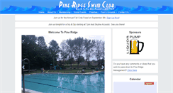 Desktop Screenshot of pineridgeswimclub.com